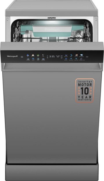 Посудомоечная машина Weissgauff DW 4539 Inverter Touch AutoOpen Inox (preview 2)