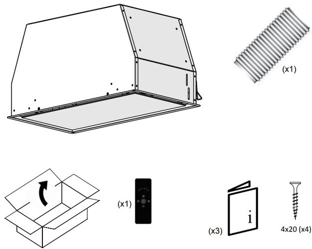 Встраиваемая вытяжка Pando NCR/111 IX-CR.BLANCO V.850 SEC (preview 4)