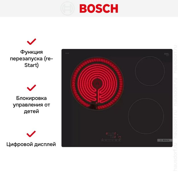 Электрическая варочная панель Bosch PKK611BB2E (preview 5)