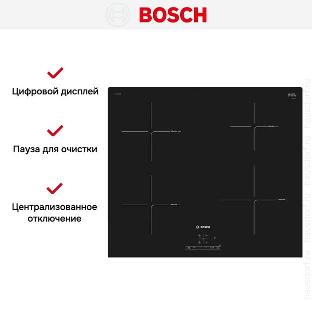 Индукционная варочная панель Bosch PUE 611 BB6E (preview 6)