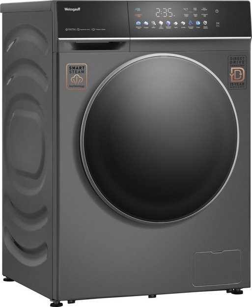 Стиральная машина Weissgauff WMD 62210 Direct Drive Touch Inverter Steam Grey (preview 3)