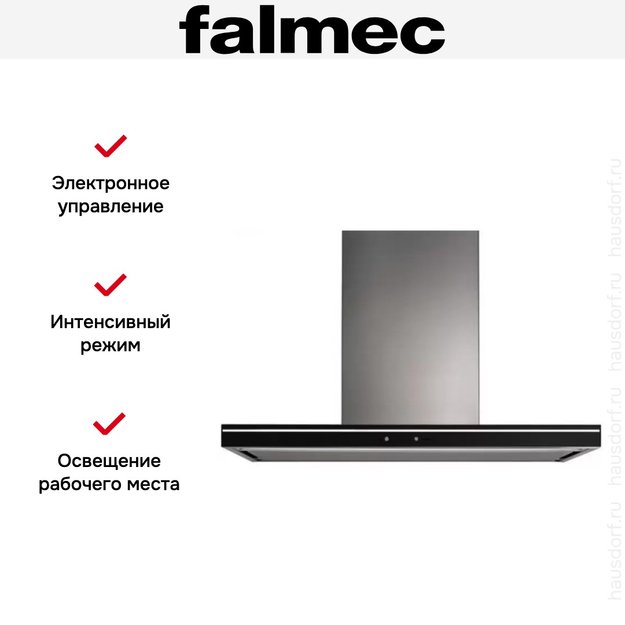 Вытяжка Falmec Lumina 90 Glass Black island (NRS) (фото 3) Вытяжка Falmec Lumina 90 Glass Black island (NRS) (preview 3)