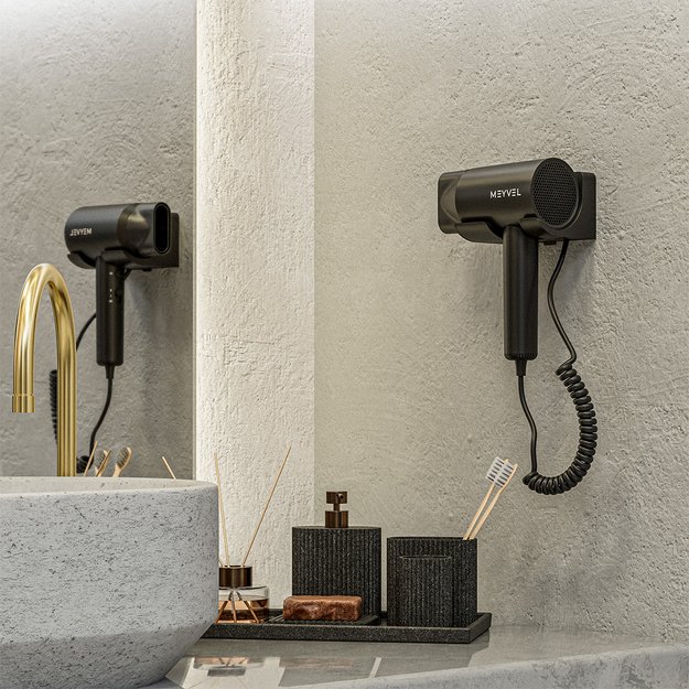 Настенный фен Meyvel MF10-1600 (Black) (preview 2)