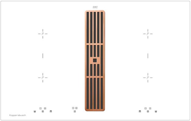 Варочная панель с вытяжкой Kuppersbusch KMI 8500.0 WR Copper (preview 1)