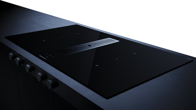Индукционная варочная поверхность с вытяжкой Kuppersbusch KMI 9850.1 SR-S Black Velvet (preview 3)
