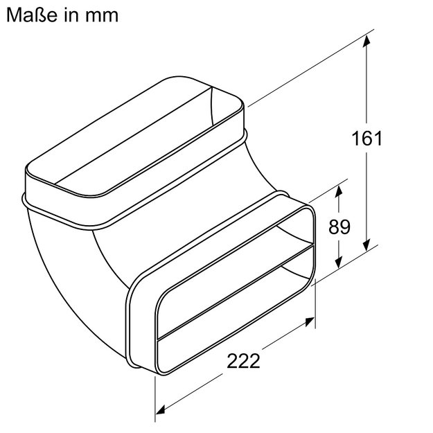Колено для плоского воздуховода Neff Z861SB2 (preview 2)