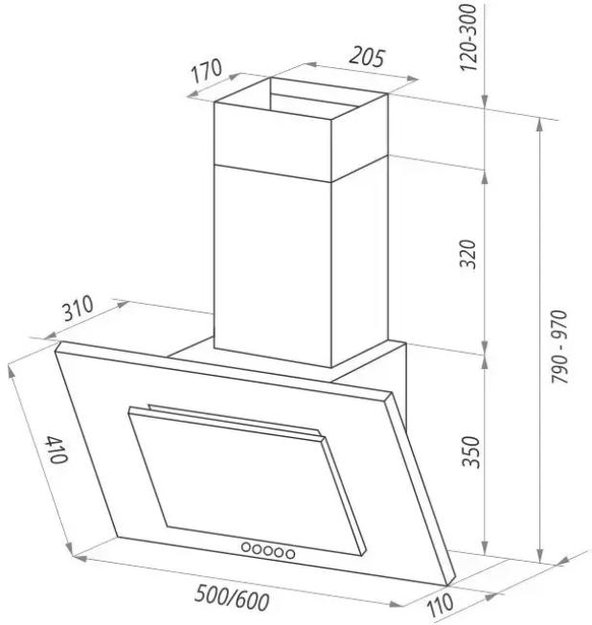 Кухонная вытяжка MAUNFELD Tower C 50 темно-бежевый (фото 11) Кухонная вытяжка MAUNFELD Tower C 50 темно-бежевый (preview 11)
