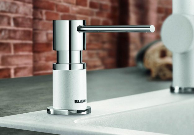 Дозатор для жидкого мыла Blanco Lato Silgranit мягкий белый 526955 (preview 2)