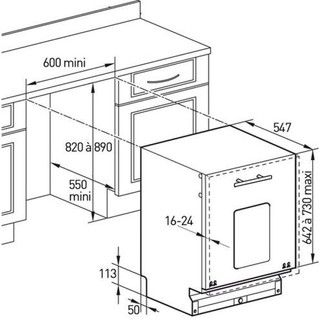 Посудомоечная машина De Dietrich DQH 740 JE 1 (фото 5) Посудомоечная машина De Dietrich DQH 740 JE 1 (preview 5)