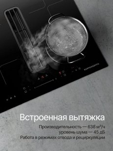 Индукционная варочная панель с вытяжкой Kuppersberg IHI 690 фото 3 в Санкт-Петербурге