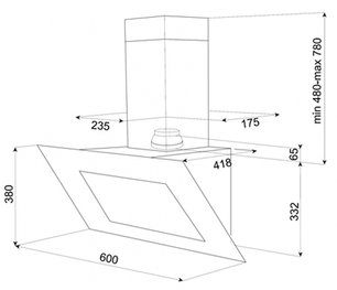 Вытяжка Teka DVT 60 HP WHITE фото 2 в Санкт-Петербурге