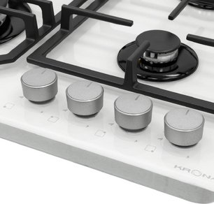 Газовая варочная панель KRONA NEBEL 60 WH W фото 4 в Санкт-Петербурге