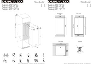 Винный шкаф Dunavox DAB-65.178TW.TO фото 3 в Санкт-Петербурге