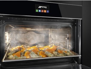 Духовой шкаф комбинированный с пароваркой Смег SF4604PVCNX1 фото 2 в Санкт-Петербурге Духовой шкаф комбинированный с пароваркой Smeg SF4604PVCNX1 фото 2 в Санкт-Петербурге