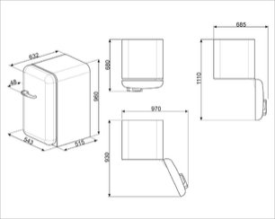 Холодильник Смег FAB10RRD2 фото 3 в Санкт-Петербурге Холодильник Smeg FAB10RRD2 фото 3 в Санкт-Петербурге
