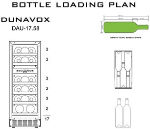 Винный шкаф Дунавокс DAU-17.58DB фото 4 в Санкт-Петербурге Винный шкаф Dunavox DAU-17.58DB фото 4 в Санкт-Петербурге