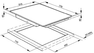 Варочная панель Smeg SE2773TC2 фото 2 в Санкт-Петербурге