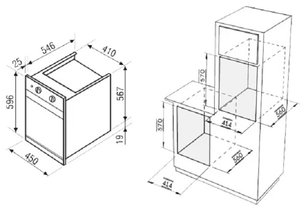 Духовой шкаф Кертинг OKB 4604 CRI фото 2 в Санкт-Петербурге Духовой шкаф Korting OKB 4604 CRI фото 2 в Санкт-Петербурге