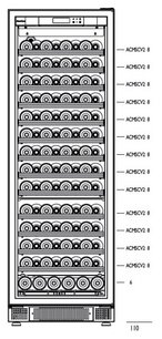 Встраиваемый мультитемпературный винный шкаф EuroCave S-259 K-800019-L фото 2 в Санкт-Петербурге
