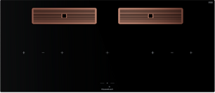 Индукционная варочная поверхность с вытяжкой Kuppersbusch KMI 12850.0 SR-E Copper фото в Санкт-Петербурге