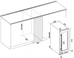 Винный шкаф Климадифф CLE18 фото 3 в Санкт-Петербурге Винный шкаф Climadiff CLE18 фото 3 в Санкт-Петербурге