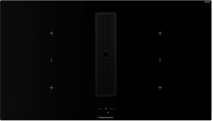 Индукционная варочная поверхность с вытяжкой Kuppersbusch KMI 9850.1 SR-S Black Velvet фото в Санкт-Петербурге