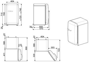 Холодильник Смег FAB10LWH2 фото 3 в Санкт-Петербурге Холодильник Smeg FAB10LWH2 фото 3 в Санкт-Петербурге