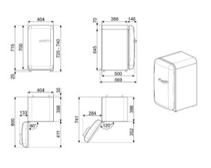 Холодильник Смег FAB5LDUJ5 фото 4 в Санкт-Петербурге Холодильник Smeg FAB5LDUJ5 фото 4 в Санкт-Петербурге