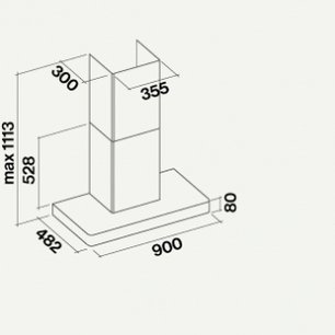 Вытяжка Фалмек Stilo 90 inox wall (NRS) фото 2 в Санкт-Петербурге Вытяжка Falmec Stilo 90 inox wall (NRS) фото 2 в Санкт-Петербурге