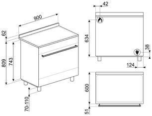 Варочный центр Смег C95GMCA9-1 фото 4 в Санкт-Петербурге Варочный центр Smeg C95GMCA9-1 фото 4 в Санкт-Петербурге