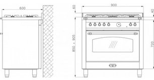 Варочный центр Lofra RBIG96MFT BR фото 2 в Санкт-Петербурге