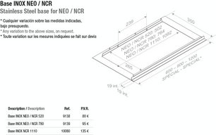 Встраиваемая вытяжка Pando NEO/78 INOX V. 830 SEC фото 3 в Санкт-Петербурге