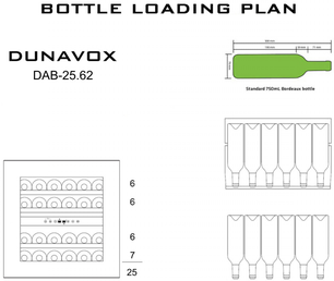 Винный шкаф Dunavox DAB-25.62DB.TO фото 3 в Санкт-Петербурге