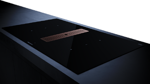 Индукционная варочная панель с вытяжкой Kuppersbusch KMI 9350.0 SR Copper фото 3 в Санкт-Петербурге