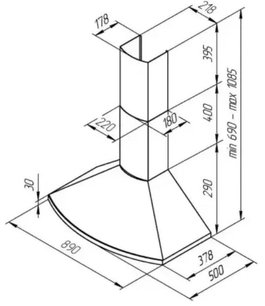Вытяжка Kuppersberg BONA 90 C Bronze фото 4 в Санкт-Петербурге