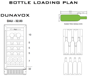 Винный шкаф Dunavox DAU-32.83B фото 2 в Санкт-Петербурге