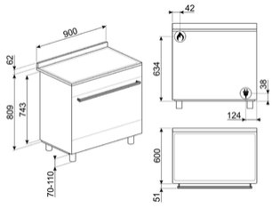 Варочный центр Смег C9GMN9-1 фото 4 в Санкт-Петербурге Варочный центр Smeg C9GMN9-1 фото 4 в Санкт-Петербурге