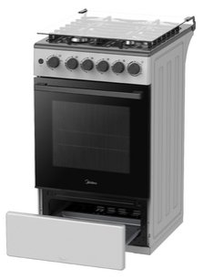 Газовая плита Midea MFO-M4G20T0E(SL) фото 3 в Санкт-Петербурге