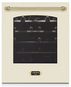 Встраиваемый винный шкаф Lofra ZBRBI36T BRASS две зоны фото в Санкт-Петербурге