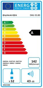 Винный шкаф Dunavox DAU-32.83B фото 4 в Санкт-Петербурге