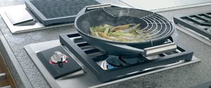 Газовая варочная панель Wok Wolf ICBIM15/S фото 2 в Санкт-Петербурге