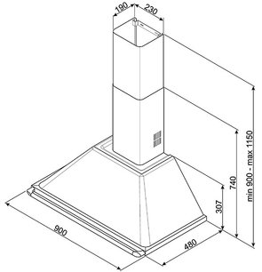 Вытяжка Smeg KTR90X фото 2 в Санкт-Петербурге