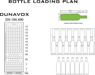 Винный шкаф Дунавокс DX-194.490MBK фото 3 в Санкт-Петербурге Винный шкаф Dunavox DX-194.490MBK фото 3 в Санкт-Петербурге