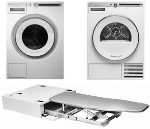 Asko Logic 5 (стиральная машина W4086C.W/3 + сушильная машина T408HD.W + гладильная доска HI1153W) фото в Санкт-Петербурге Asko Logic 5 (стиральная машина W4086C.W/3 + сушильная машина T408HD.W + гладильная доска HI1153W) фото в Санкт-Петербурге