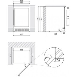 Встраиваемый винный шкаф Пандо PVZB 60-46CRR фото 3 в Санкт-Петербурге Встраиваемый винный шкаф Pando PVZB 60-46CRR фото 3 в Санкт-Петербурге