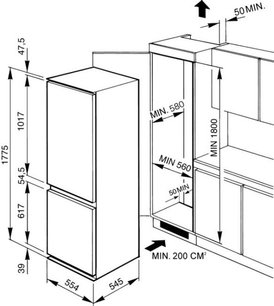 Холодильник Смег CB30PFNF фото 3 в Санкт-Петербурге Холодильник Smeg CB30PFNF фото 3 в Санкт-Петербурге