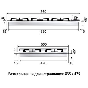 Варочная панель Илве H39PCV/ IX фото 3 в Санкт-Петербурге Варочная панель Ilve H39PCV/ IX фото 3 в Санкт-Петербурге