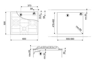 Варочная панель Смег SER60SGH3 фото 4 в Санкт-Петербурге Варочная панель Smeg SER60SGH3 фото 4 в Санкт-Петербурге