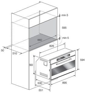 Духовой шкаф Фулгор Милано FCO 9613 TM 2F X фото 4 в Санкт-Петербурге Духовой шкаф Fulgor Milano FCO 9613 TM 2F X фото 4 в Санкт-Петербурге