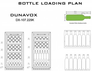 Винный шкаф Dunavox DX-107.229K фото 3 в Санкт-Петербурге